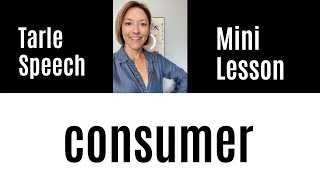 How to Pronounce CONSUMER - #SHORTS Quick English Pronunciation Mini Lesson