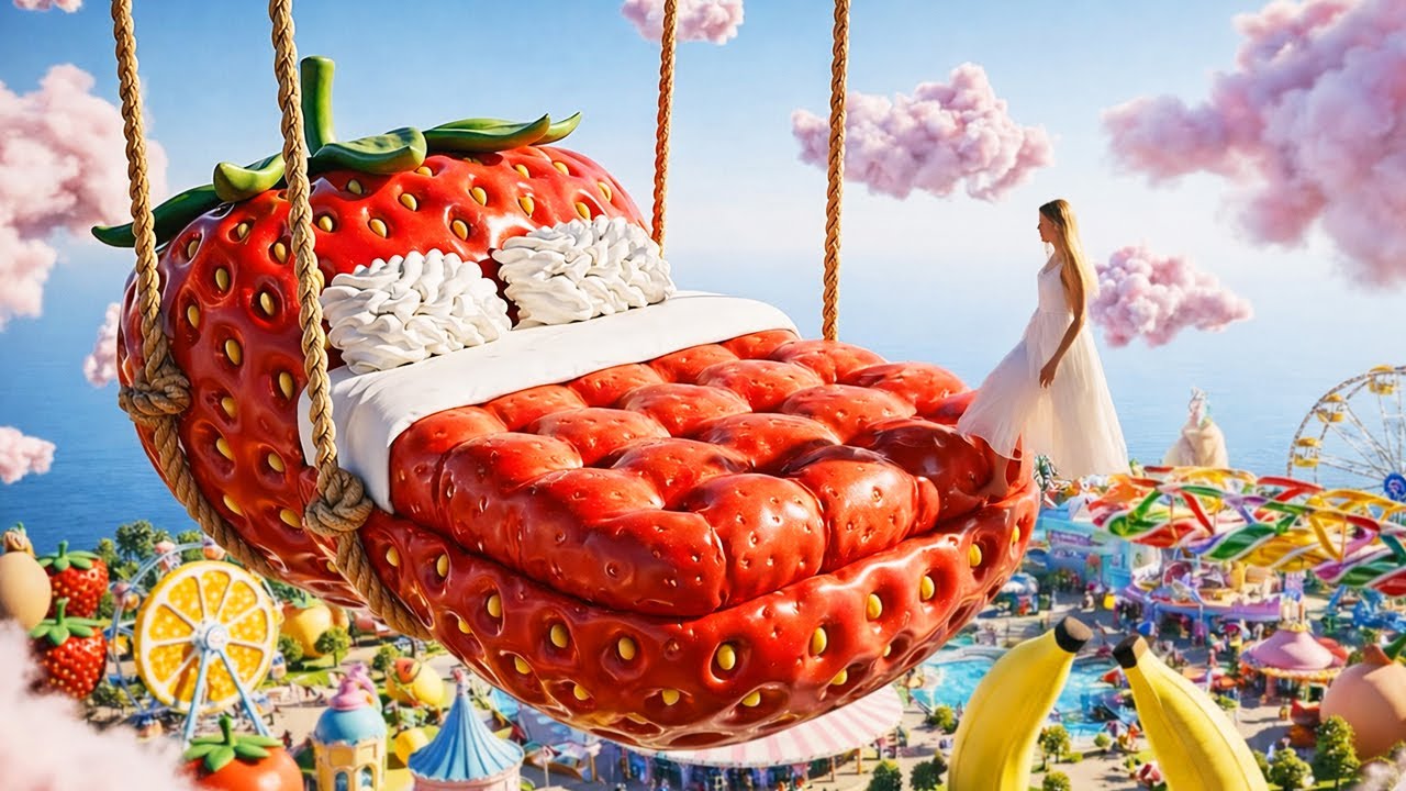 Which Floating Bed Would You Sleep In? Satisfying & Relaxing AI ASMR