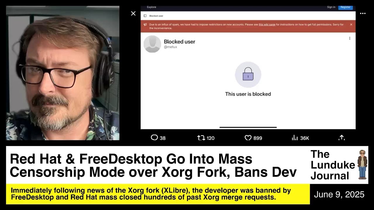 Red Hat & FreeDesktop Go Into Mass Censorship Mode over Xorg Fork, Bans Dev