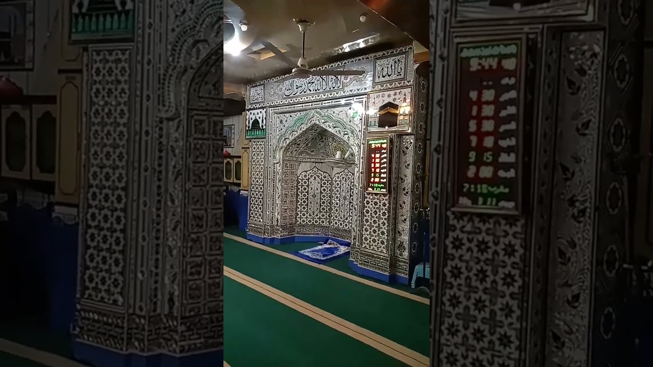 Beautiful Mehrab Design With Attrative Glass Work 