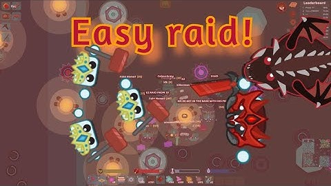 Starve.io -- Raiding Big reidite base!