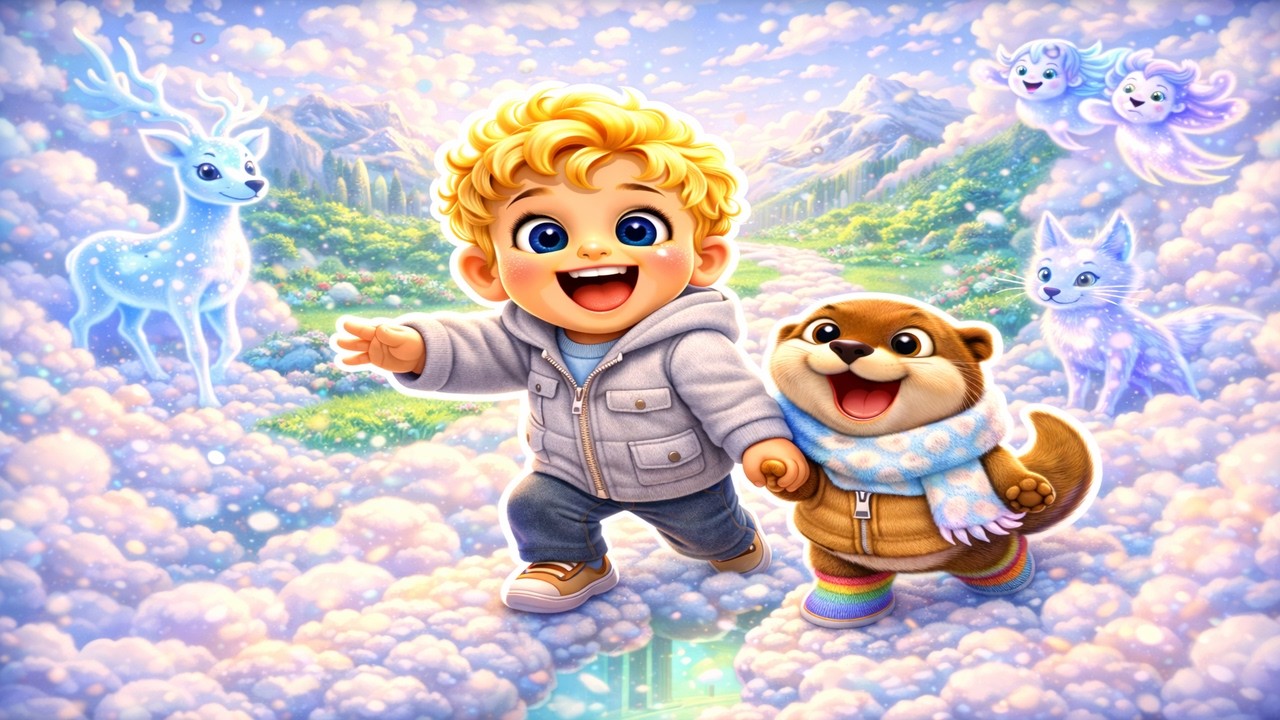 The Hidden Valley Beyond the Clouds – Telo & Milo Discover the Secret Spring Valley ☁️🌿✨