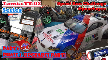 Tamiya TT02 Series @poorboysrc Pt6 - Upgrades, Phase 1 Part 1 Shocks - Center Drive - Bearings