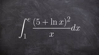 Evaluate the definite integral using u sub with natural log