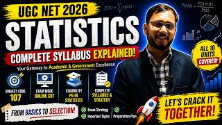 👉 UGC NET Statistics 2026 | Complete Syllabus Explained + Strategy
