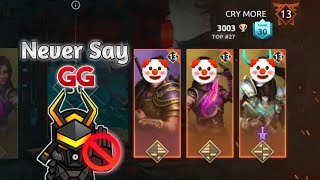 Never say *GOOD GAME* until you know your opponent 🤡 || shadow fight 4: arena