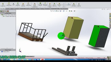 Ứng dụng Solidworks || N16  Gán ràng buộc khóa thùng hàng đồng phẳng với thành xe