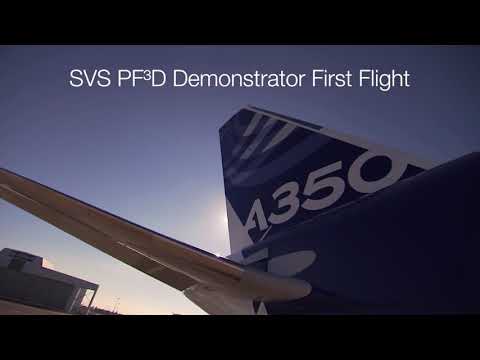 Airbus a350 beauty with synthetic vision system
