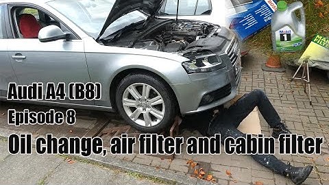 Audi A4 (B8) repairs. Episode 8. Oil and filter service.