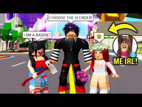 pretending to be a slender boy in roblox 
