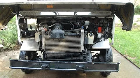 Freightliner Cummins 4BT Cold Start and Driving