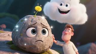 Sparkle the Grumpy Rock and Pip the Happy Cloud