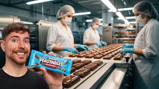 Inside Mr Beast Chocolate Factory — How Feastables Are Made | Full Process Documentary