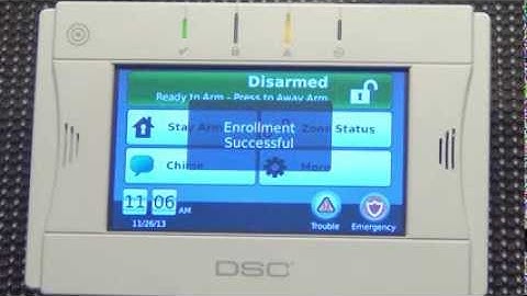Alarm System Store DSC WTK5504 Tech Video