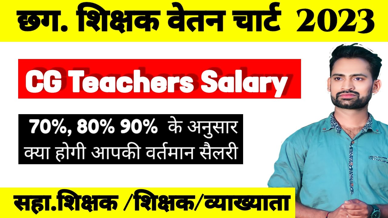 CG Teacher Salary Chart 2023 || New Teachers Salary in CG || 