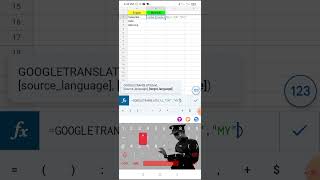 Google Translate in Google Sheet(English to Myanmar) screenshot 3