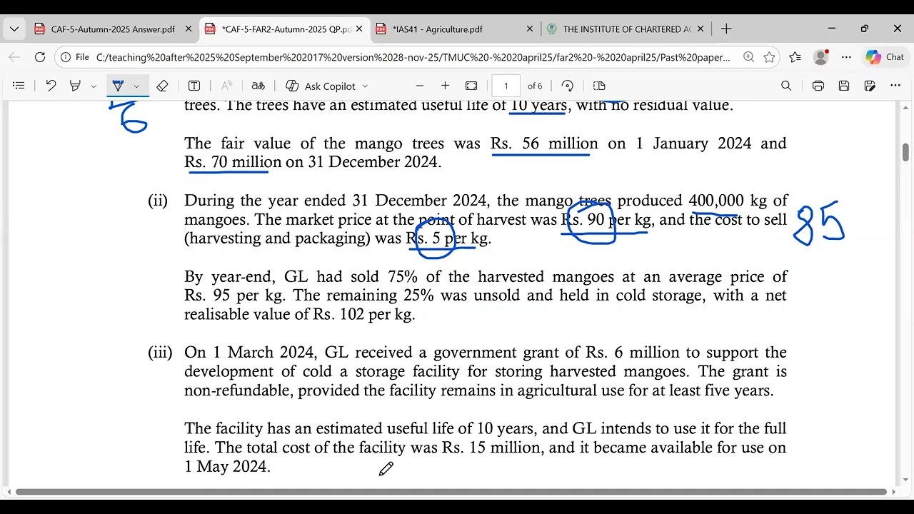 Autumn 2025 Q1 IAS 41 Agriculture