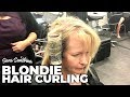 Hair curling fail for long fine blonde hair in British salon