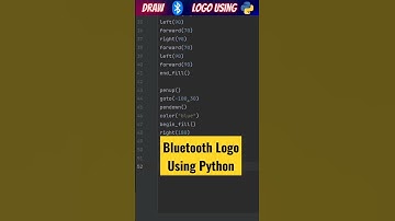 Draw Bluetooth Logo using Python Turtle #shortvideo #python #pythonturtle #pythonshorts #bluetooth
