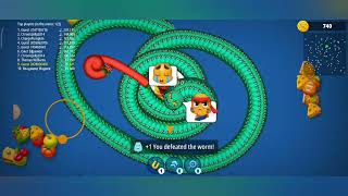 worms zone. io || snake video || online gaming video || warmate screenshot 5