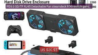 PD3.0 SD/TF RJ45 Detachable Fan steamdeck ROG switch gaming do... — Hot Deal 2026 | Limited Offer!