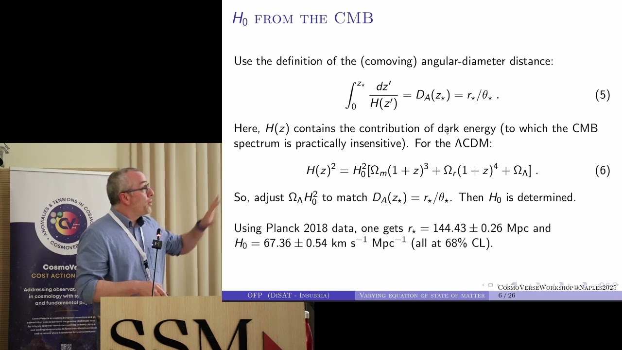 CosmoVerseWorkshop@Naples: Oliver Fabio Piatella: Varying equation of state and matter