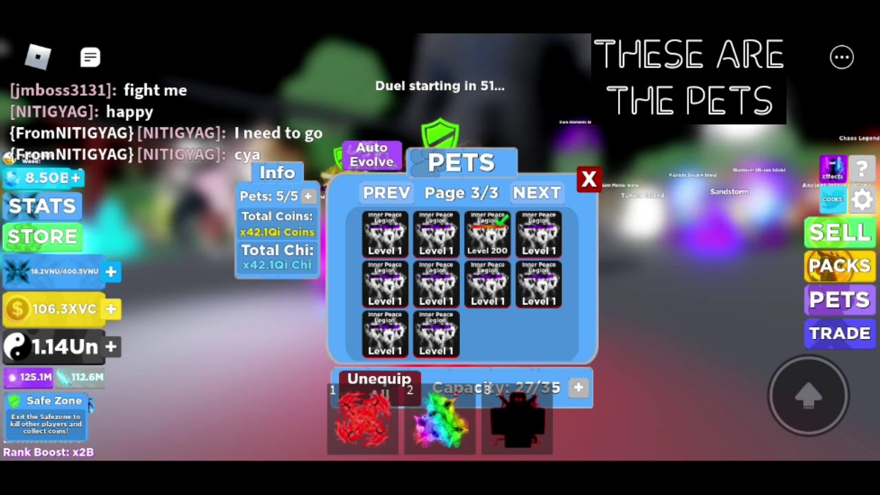 ROBLOX NINJA LEGENDS PETS GIVEAWAY #3