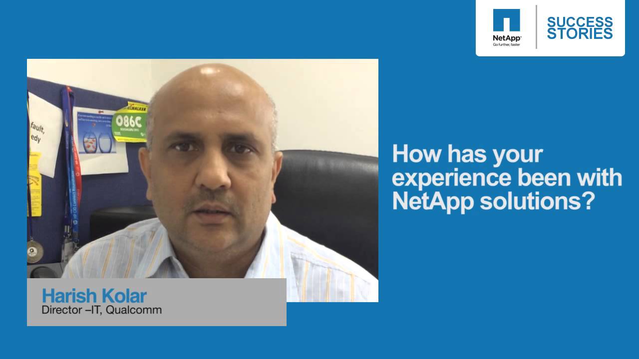 NetApp India: Innovation Day 2015 - Customer Speak: Qualcomm