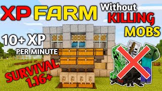 Unlimited XP Farm Without Killing Mobs || minecraft 1.16+ || Splash Gamerz
