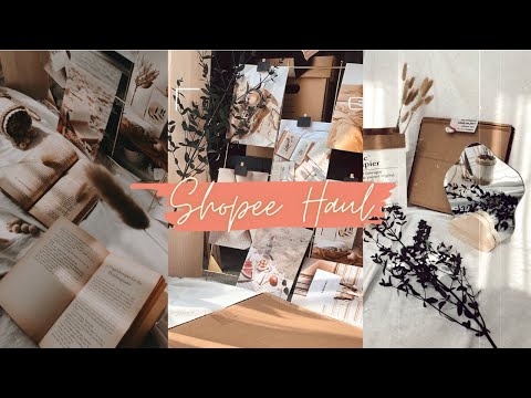 SHOPEE Haul AESTHETIC #vintage home decor indonesia