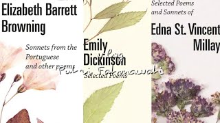 Emily Dickinson, Elizabeth Barrett Browning, Edna St. Vincent Millay Poems Unboxing