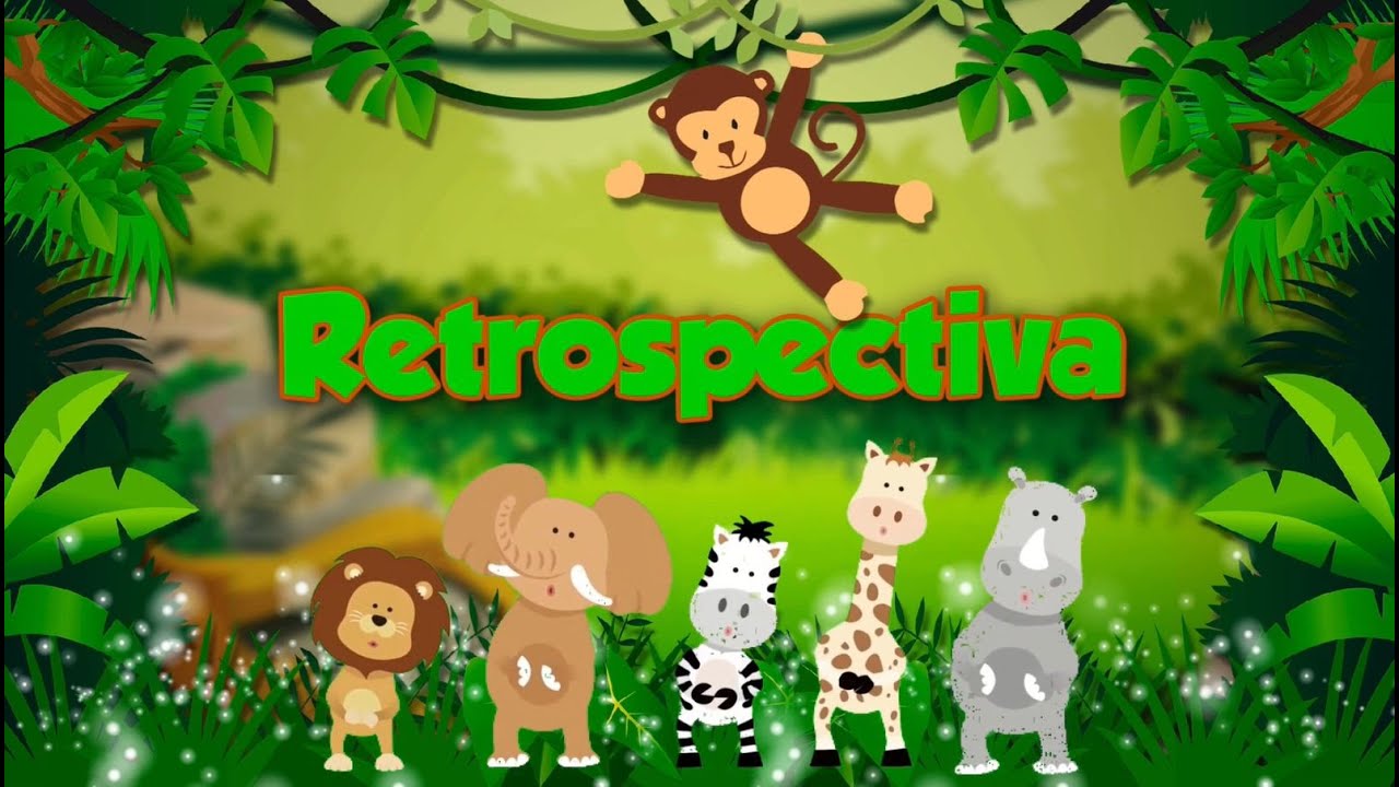 retrospectiva animada infantil safari