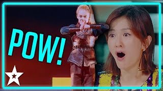 Kid Warrior Goes All KUNG FU on Worlds Got Talent 2019 | Kids Got Talent