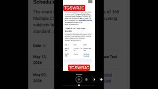 TGSWRJC inter entrance exam date schedule#entrance #important alert #inter update #residential test