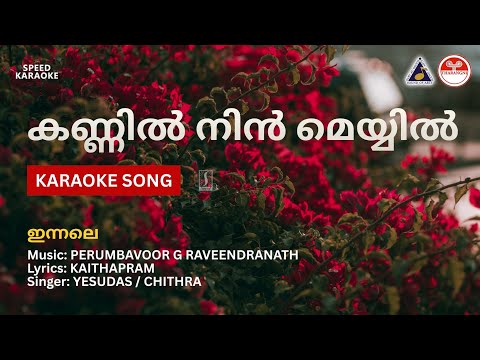 കണ്ണിൽ നിൻ മെയ്യിൽ - ഇന്നലെ | HD Karaoke with Lyrics | Perumbavoor G Raveendranath | Kaithapram 