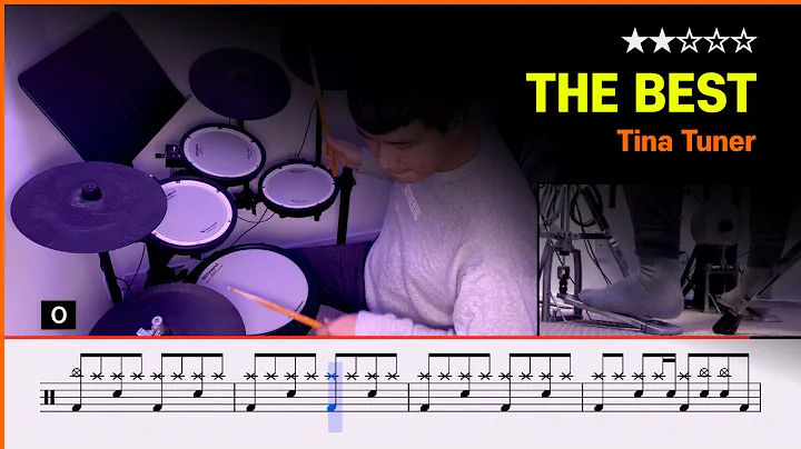 Tina Tuner - The Best  () Drum Cover With Sheet Mu...