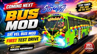 Coming next Bus mod | Sri Vel Bus Mod first test drive #bussid screenshot 3