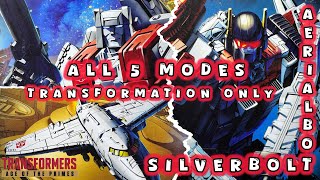 4/5 Solid ALT Modes! Transformation ONLY Transformers Age of the Primes Commander Class Silverbolt