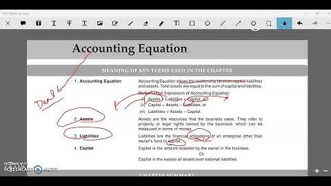 Amrit Indo Canadian Academy, Accountancy, class11,Chapter Accounting equations, video 2/3