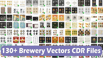 130+ Brewery Vectors CDR Files Free For Download VOL 1