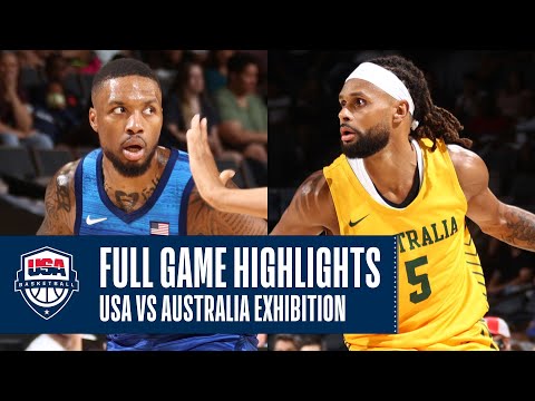 USA vs. Australia EXHIBITION | FULL GAME HIGHLIGHTS | J