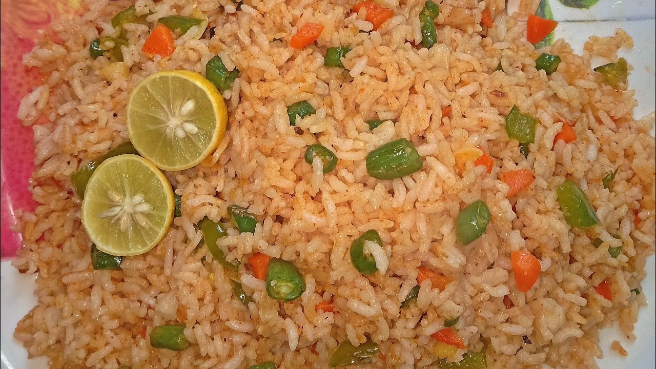 Restaurant Style Veg Fried Rice In Telugu At Home Instant spicy fried