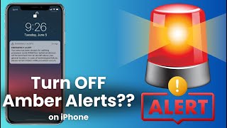 How to Turn Off Amber & Emergency Alerts on iPhone? 🔕 (iOS 26 Update)