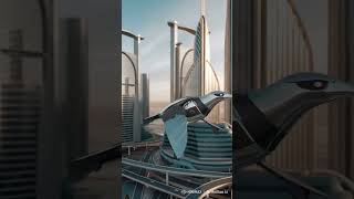 Robotic Falcon Soars Over Futuristic Dubai