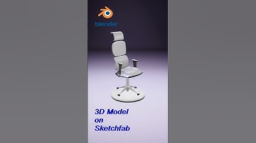 Modern Office Chair – Sleek, Professional & Stylish #blender #furniture #art #animation #3dmodel