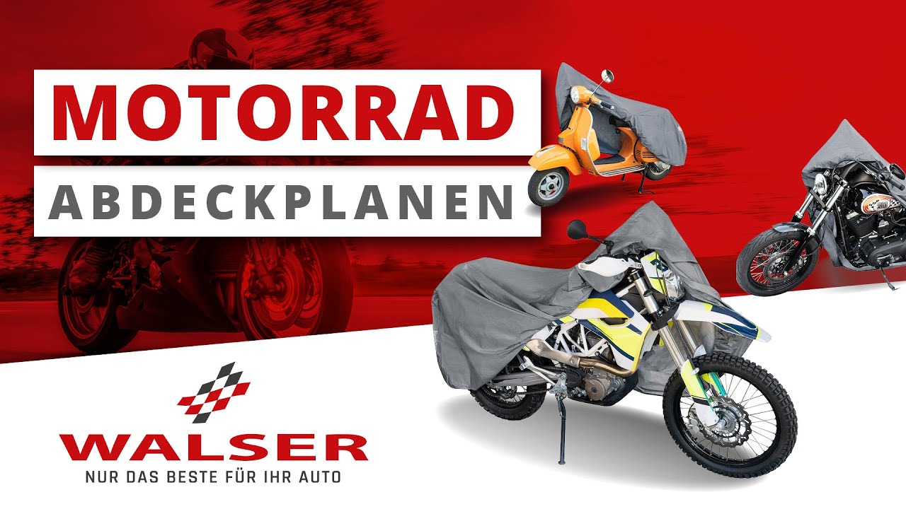 WALSER - Motorrad Abdeckplanen in 4 Größen