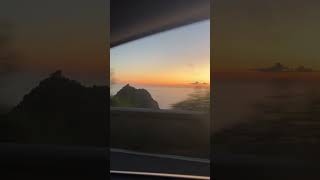 Magic view sunset driving 🌅 Praia a Mare - Maratea #sunset #driving