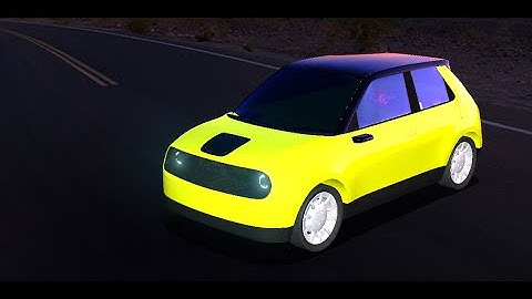 HONDA E 2020 - Autodesk Alias Autostudio - Final - SubD Modeling - Car Modeling
