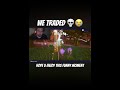WE TRADED 💀😭 #fortnite #fortnitefunny #gamingchannel #fypシ 