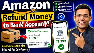 Amazon refund money to bank account?